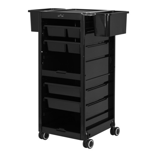 Количка за фризьорски салон - черна