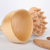 Комплект дървени масажни уреди - 4 броя
