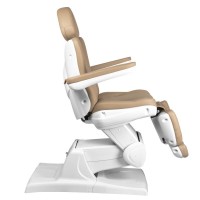 Електрически козметичен стол Azzurro 870 с 3 двигателя - капучино