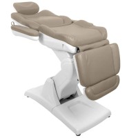 Електрически козметичен стол Azzurro 870 с 3 двигателя - капучино