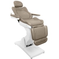 Електрически козметичен стол Azzurro 870 с 3 двигателя - капучино