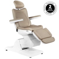 Електрически козметичен стол Azzurro 870 с 3 двигателя - капучино