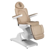 Електрически козметичен стол Azzurro 870 с 3 двигателя - капучино