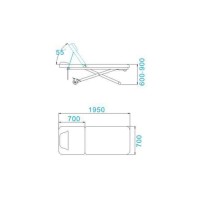 Електрическа масажна кушетка Azzurro 329E с 1 двигател - бяла