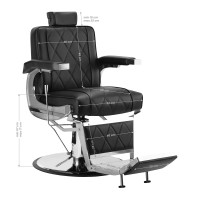 Стилен бръснарски стол Hair System BM88066 - черен