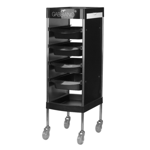 Устойчива фризьорска количка Gabbiano FX11-F - черна